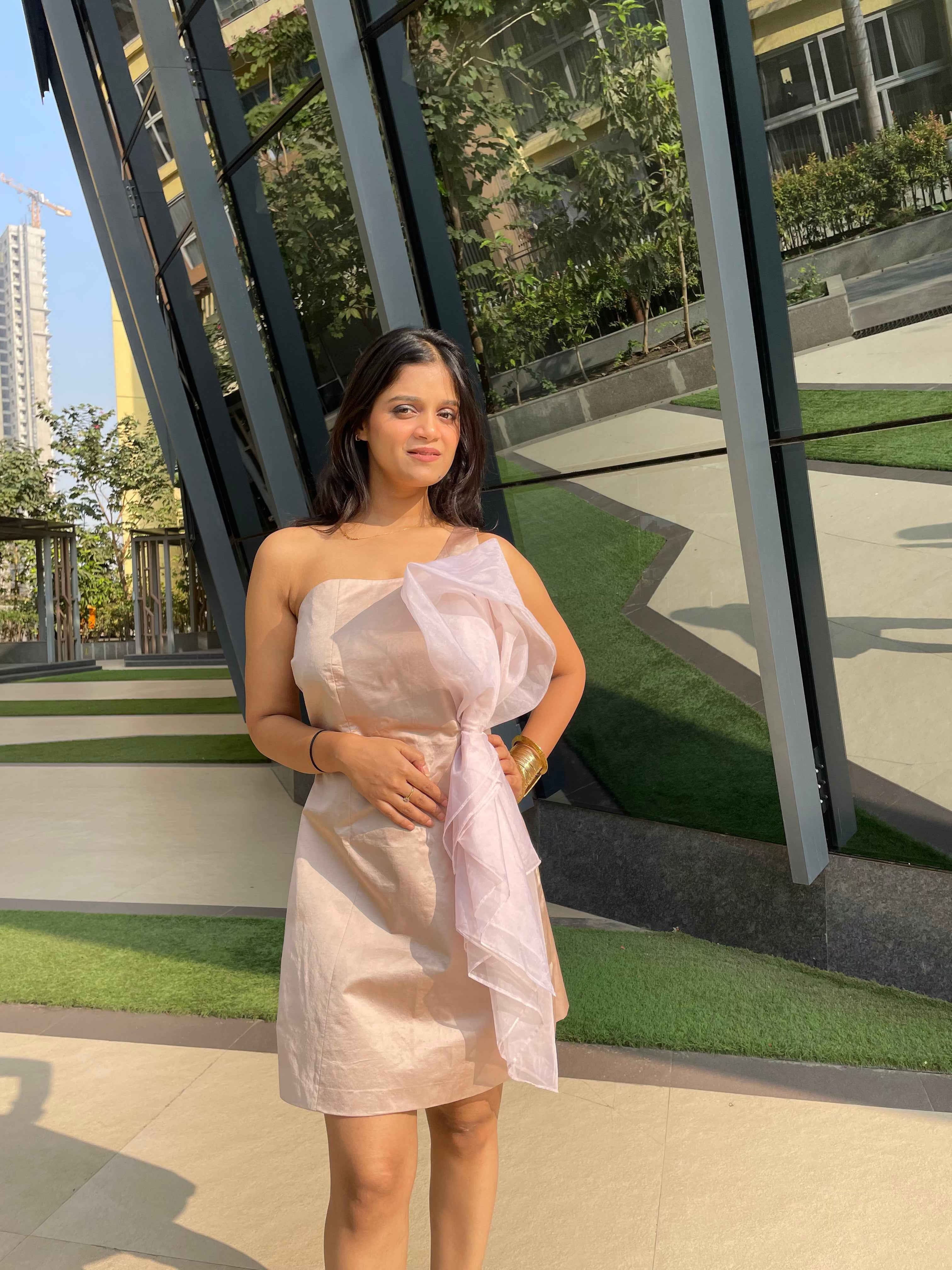 Blush pink dress L