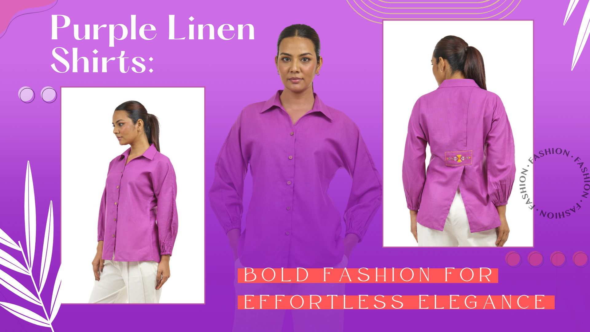 Purple Linen Shirts: Bold Fashion for Effortless Elegance