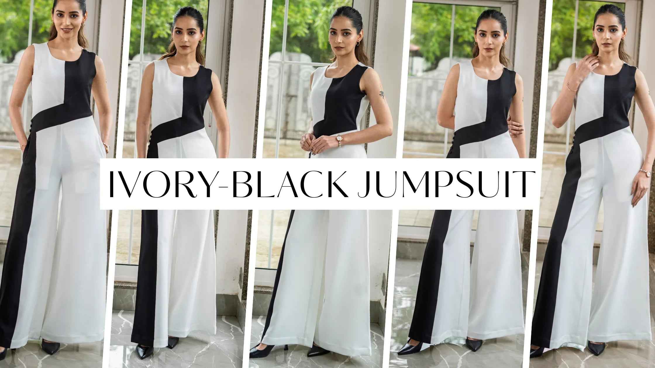 Ivory - Black Jumpsuit — Grace in Contrast: The Day-to-Night Wardrobe Hero - luxeraa