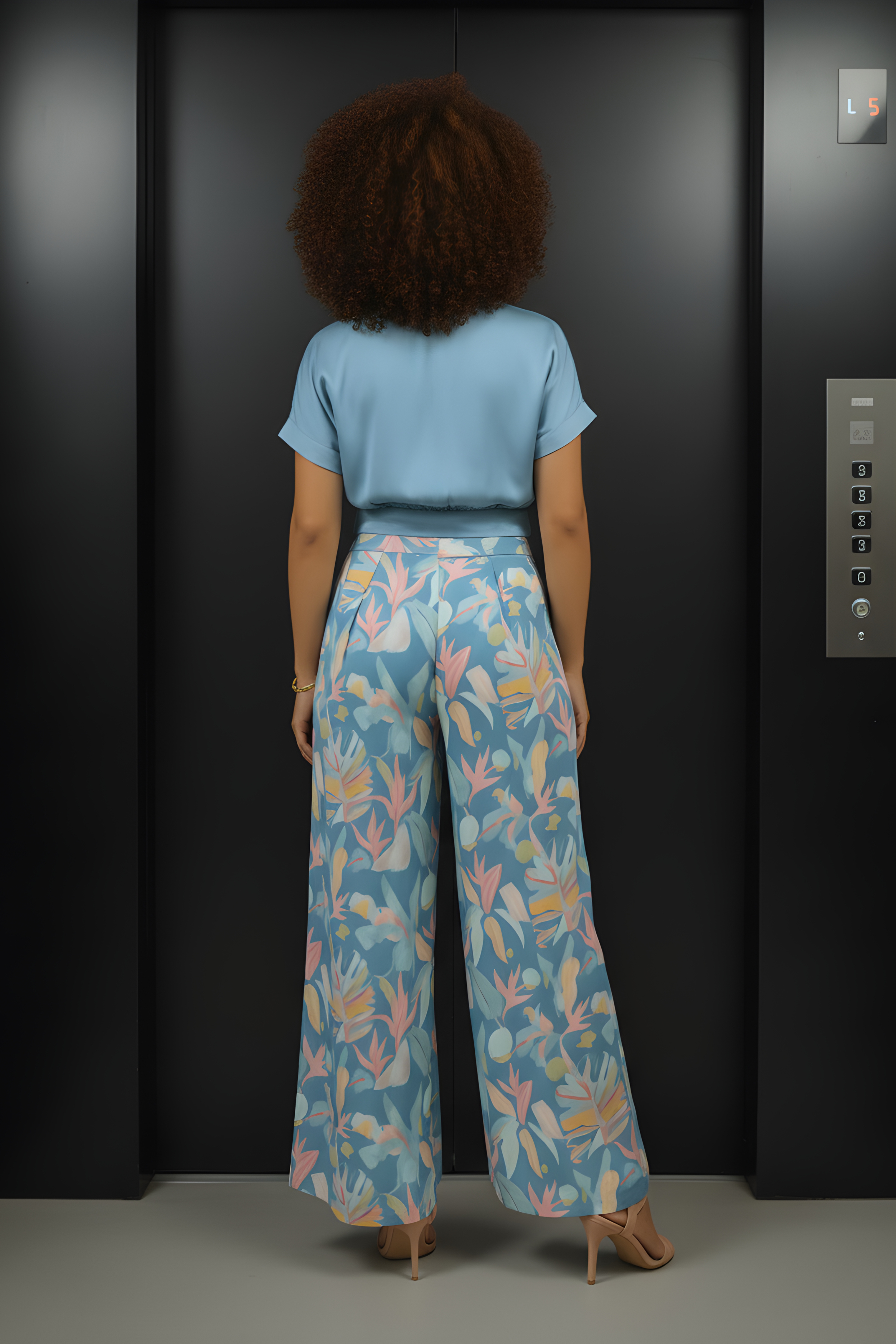 Turquoise Palazzo & Crop Top Set – Summer Co-ord Outfit