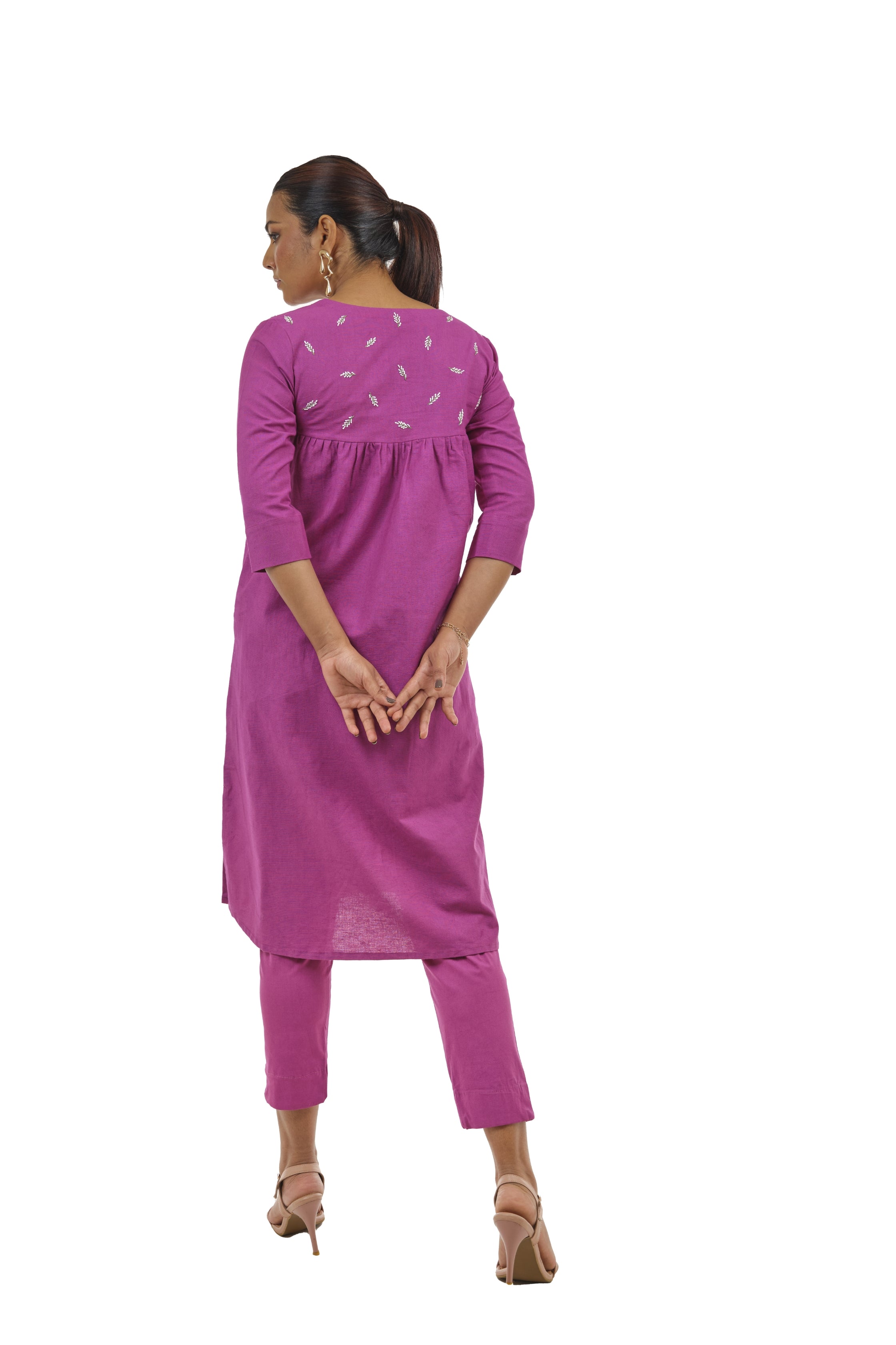 Purple Kurta Set