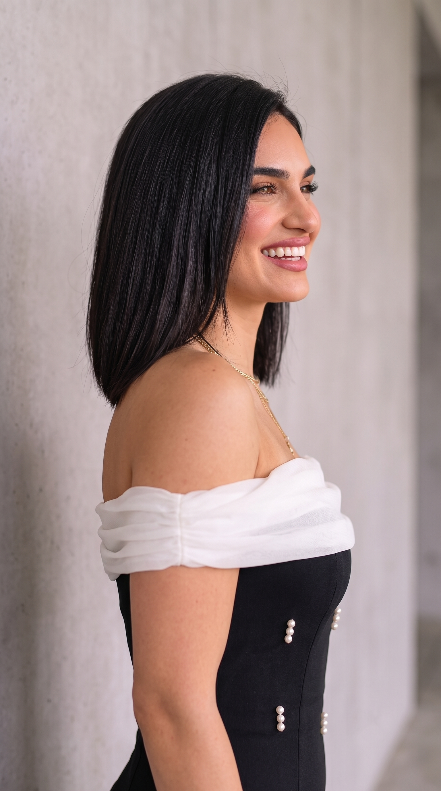 Black Drape Dress