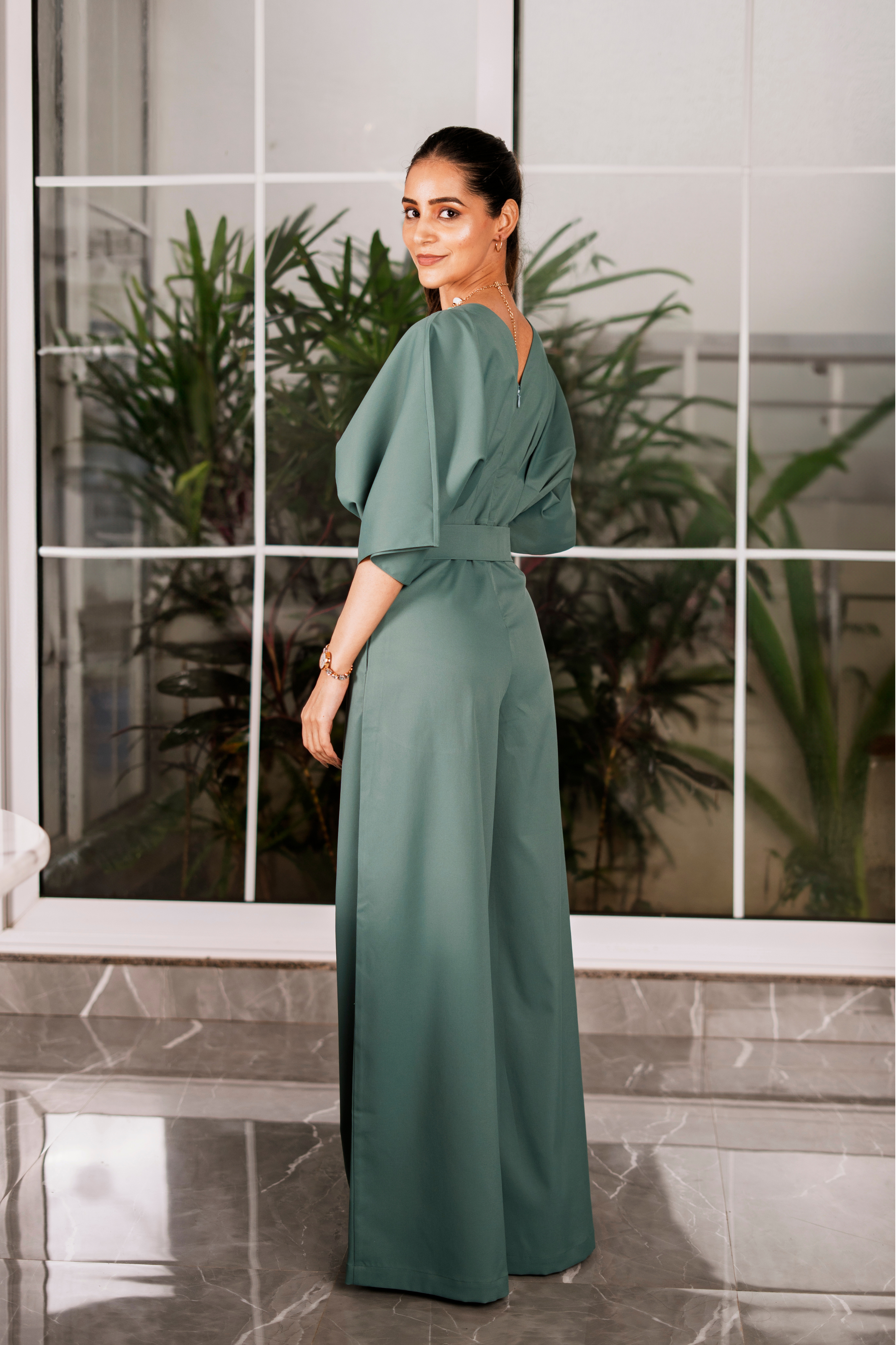 Sea-Green Jumpsuit – Serenity in Style