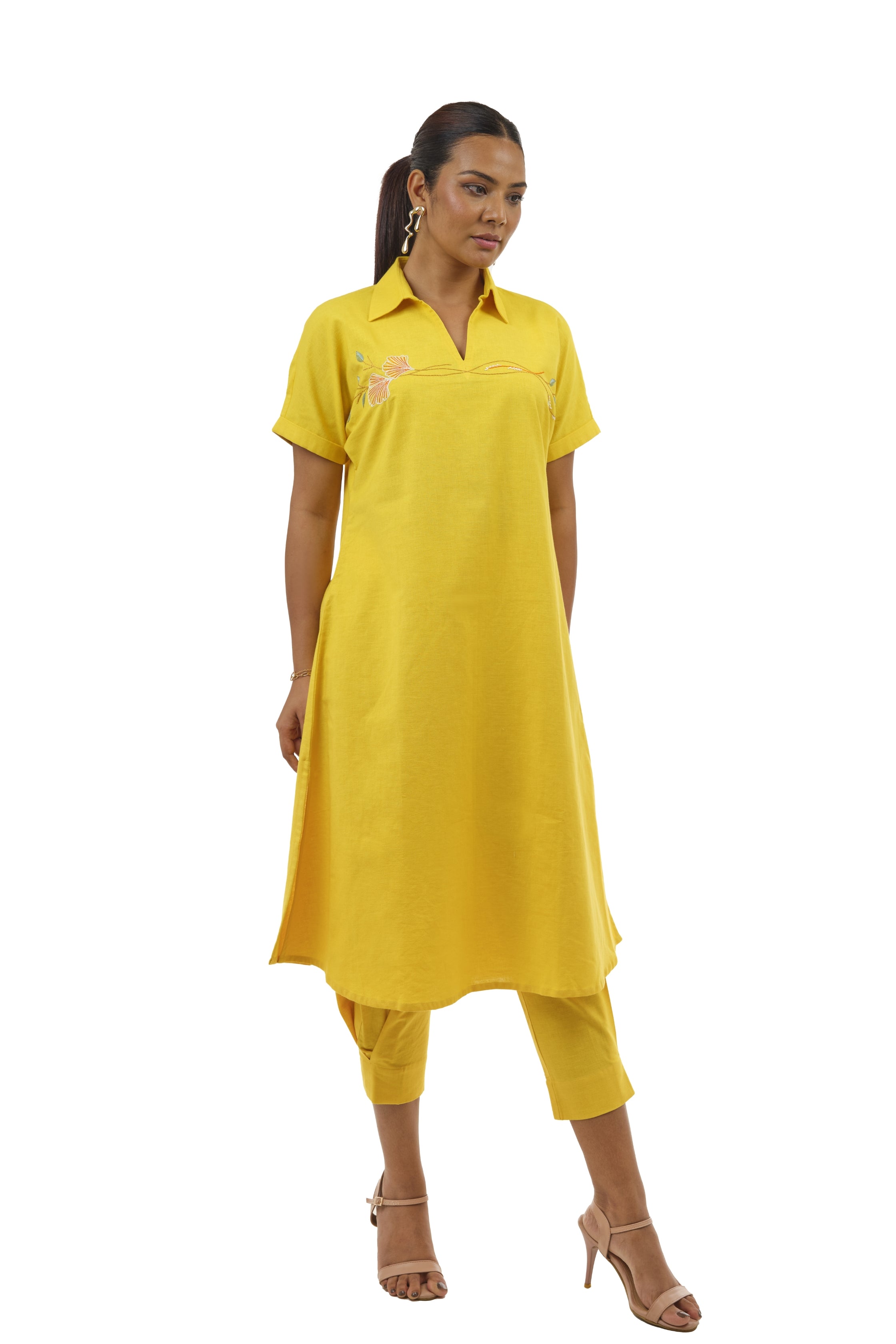 Mango Yellow Kurta Set