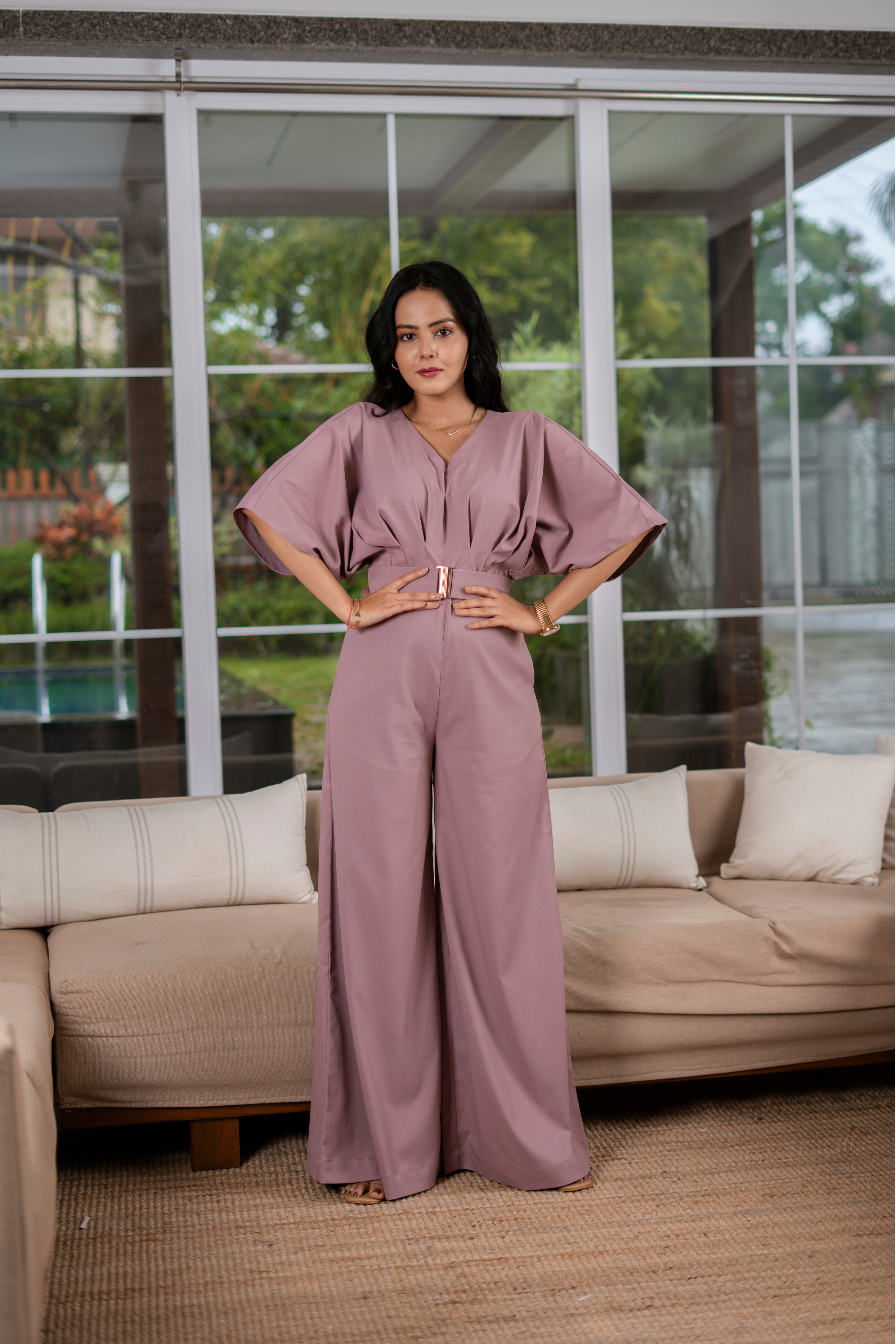 Rose Dust Jumpsuit – Blush in Bloom