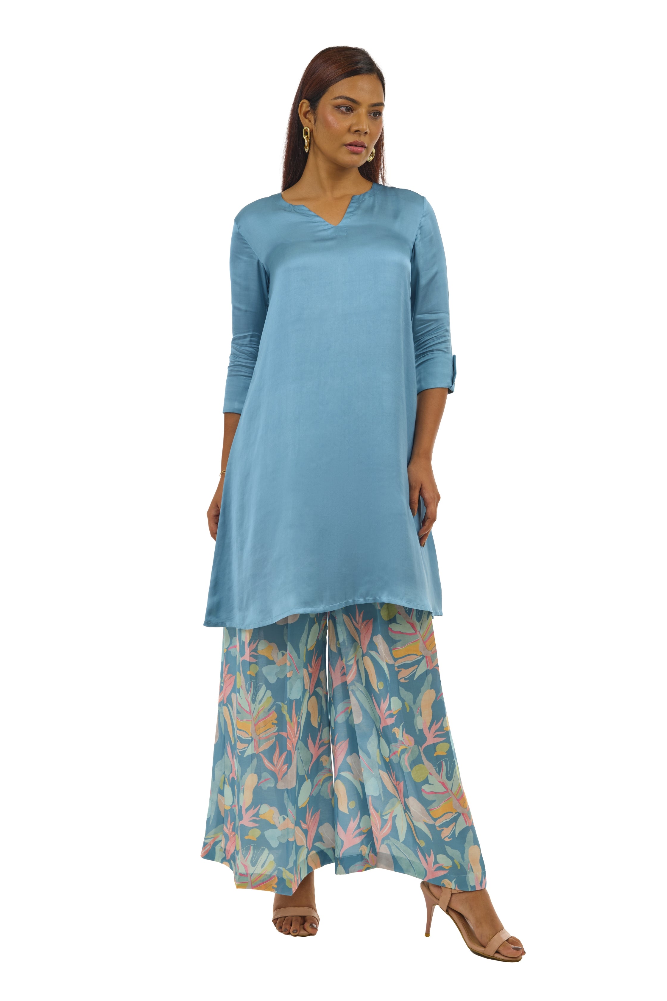 Turquoise Blue Kurta set