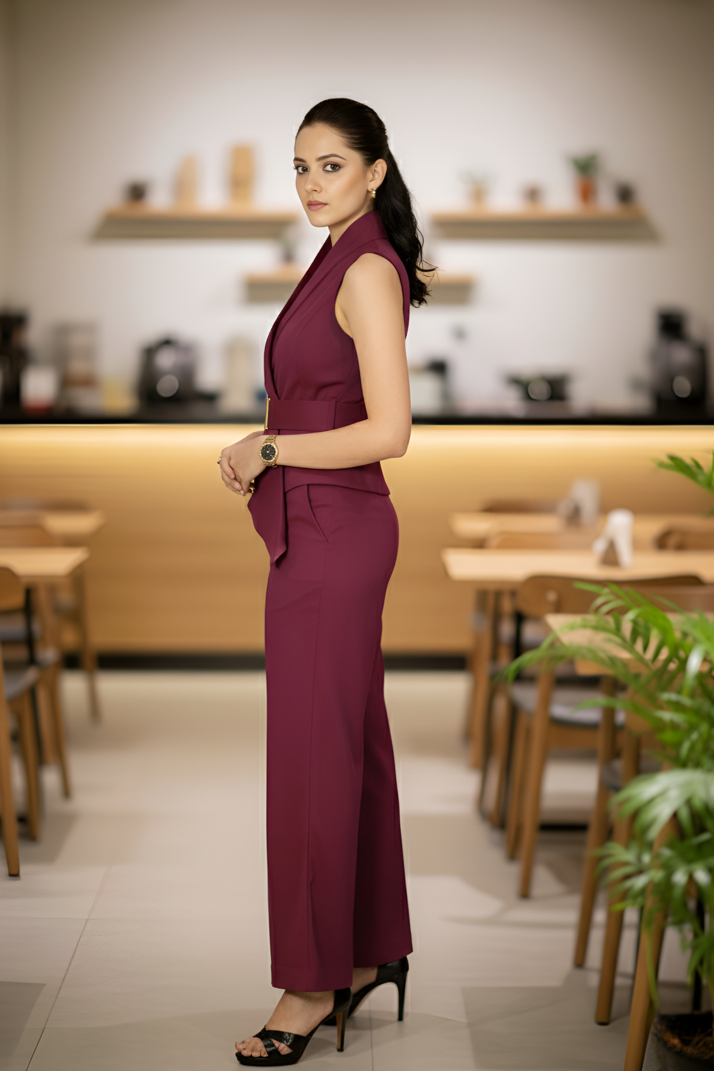 Wine Waist Coat & Trouser – Timeless Allure