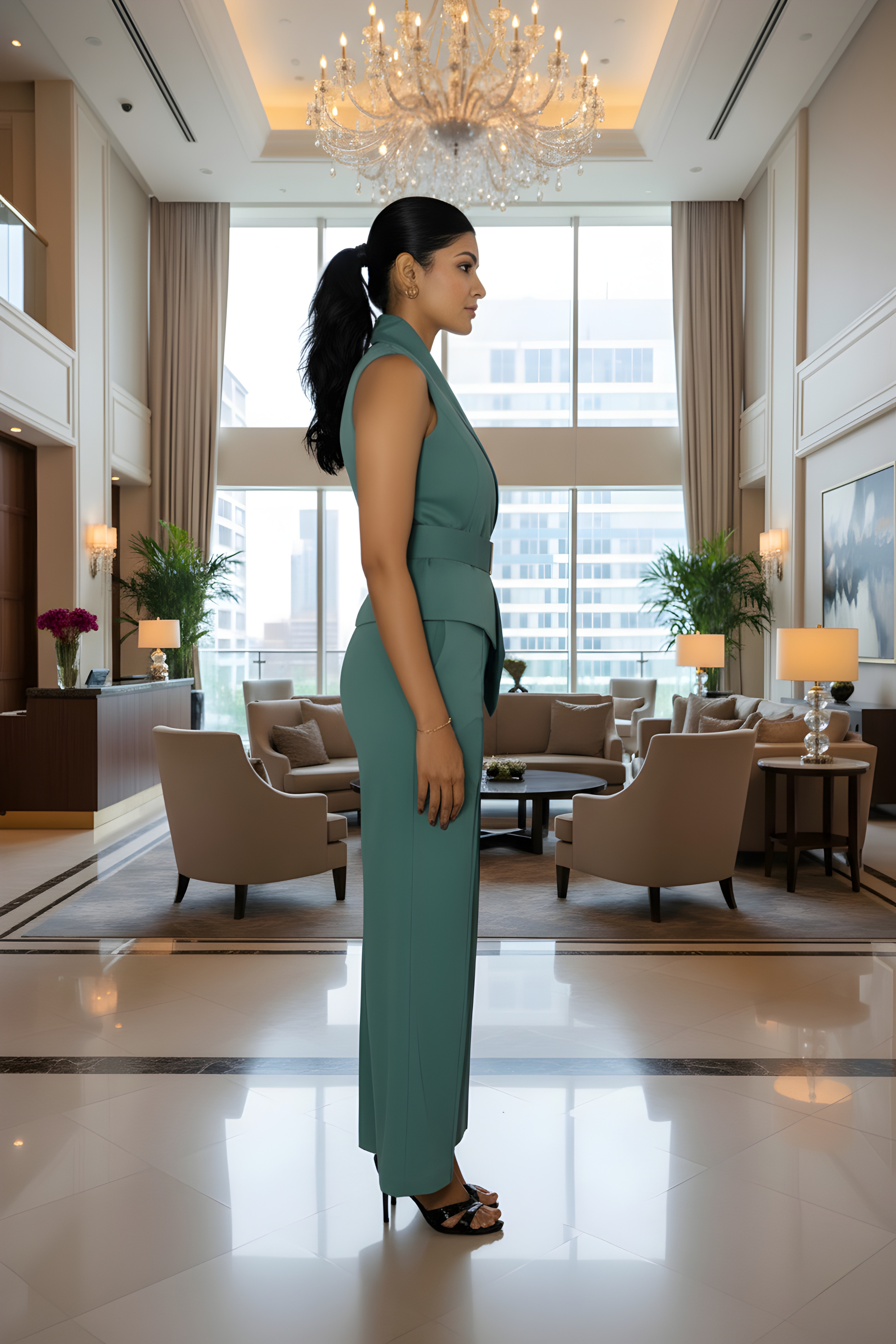 Sea Green Waist Coat & Trouser – Timeless Serenity