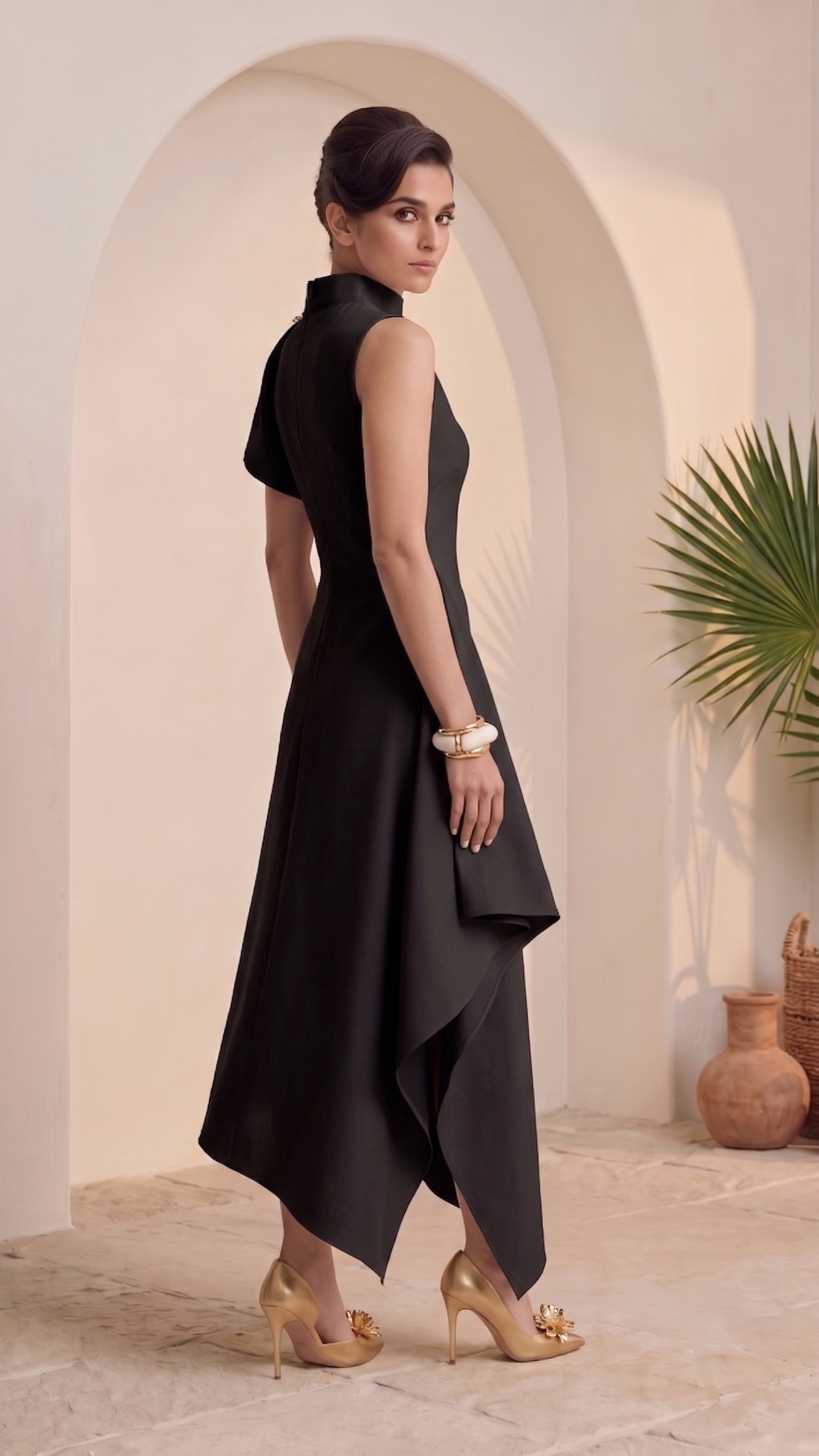 Black Muse Asymmetric Dress