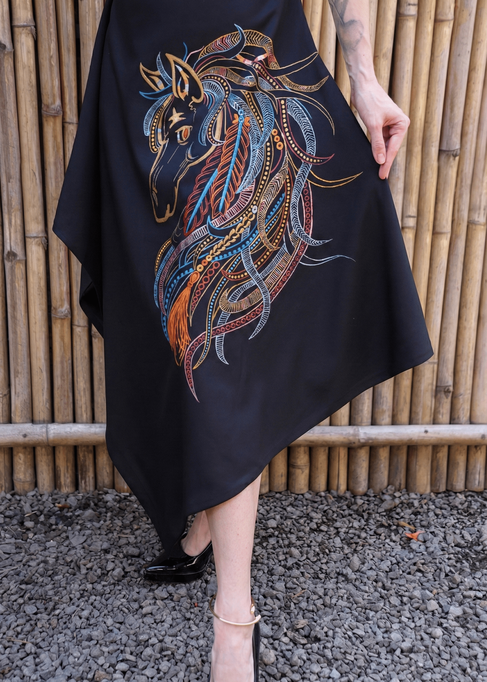 The Ashva Motion Dress - Black