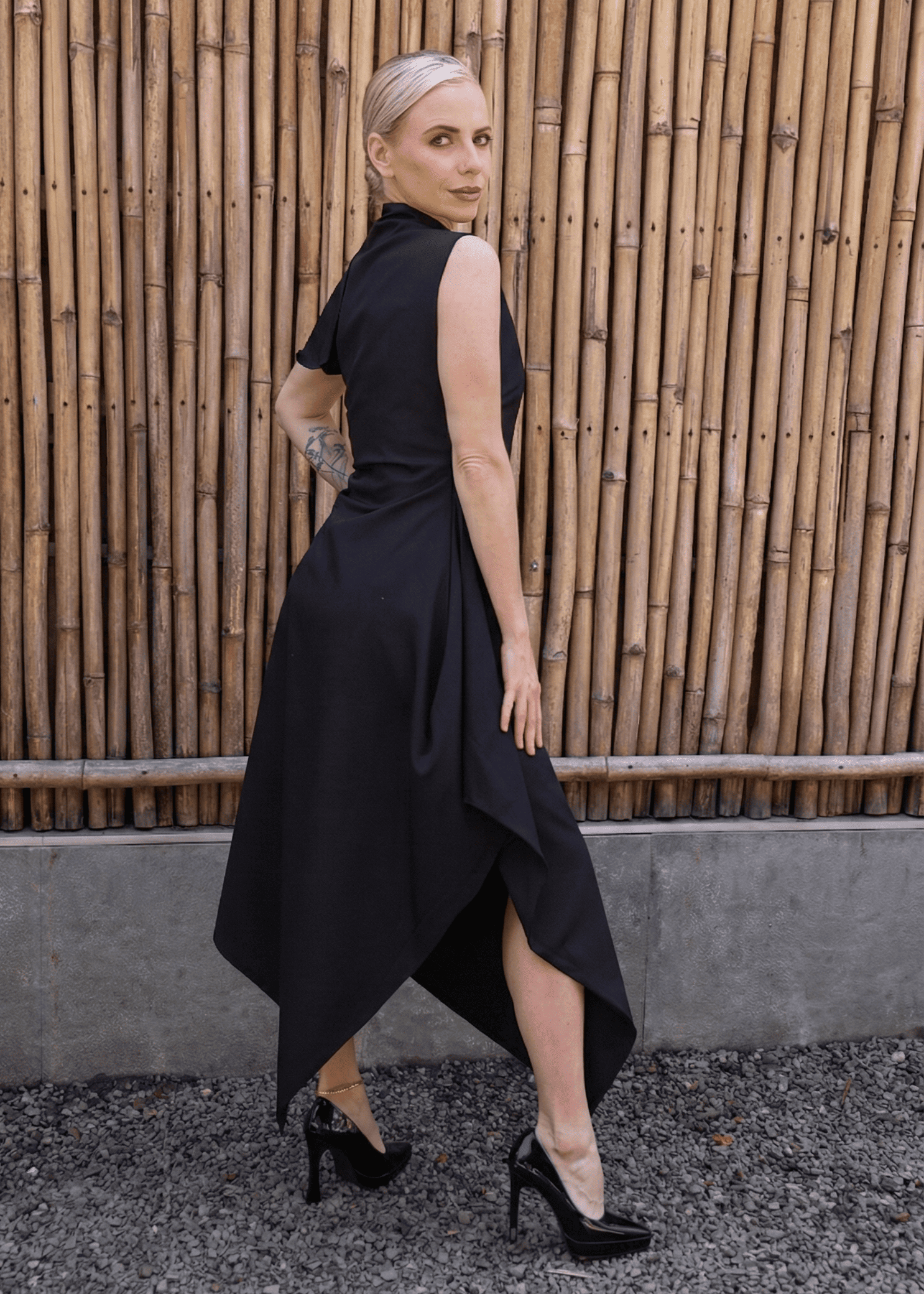 The Ashva Motion Dress - Black
