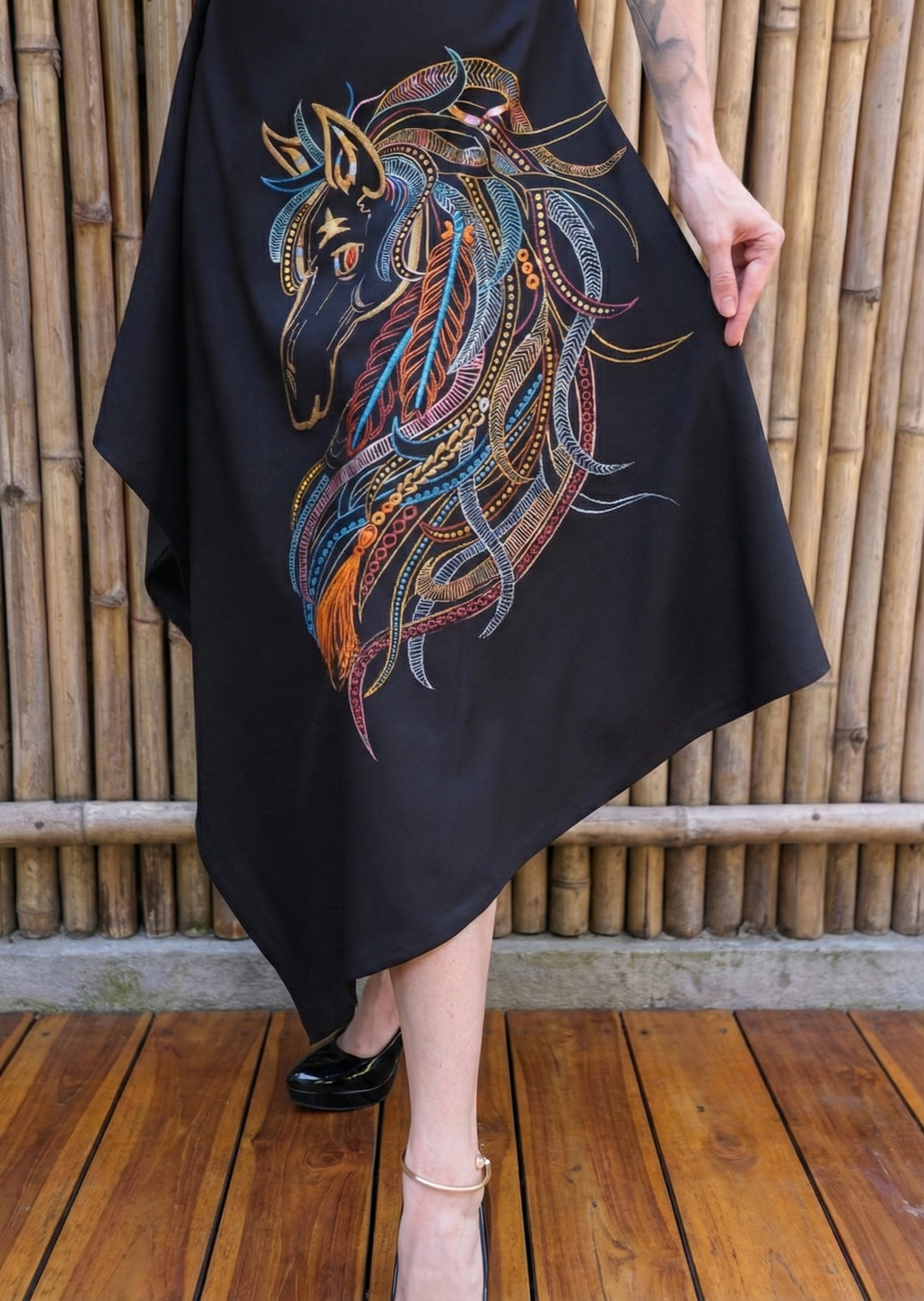 The Ashva Motion Dress - Black
