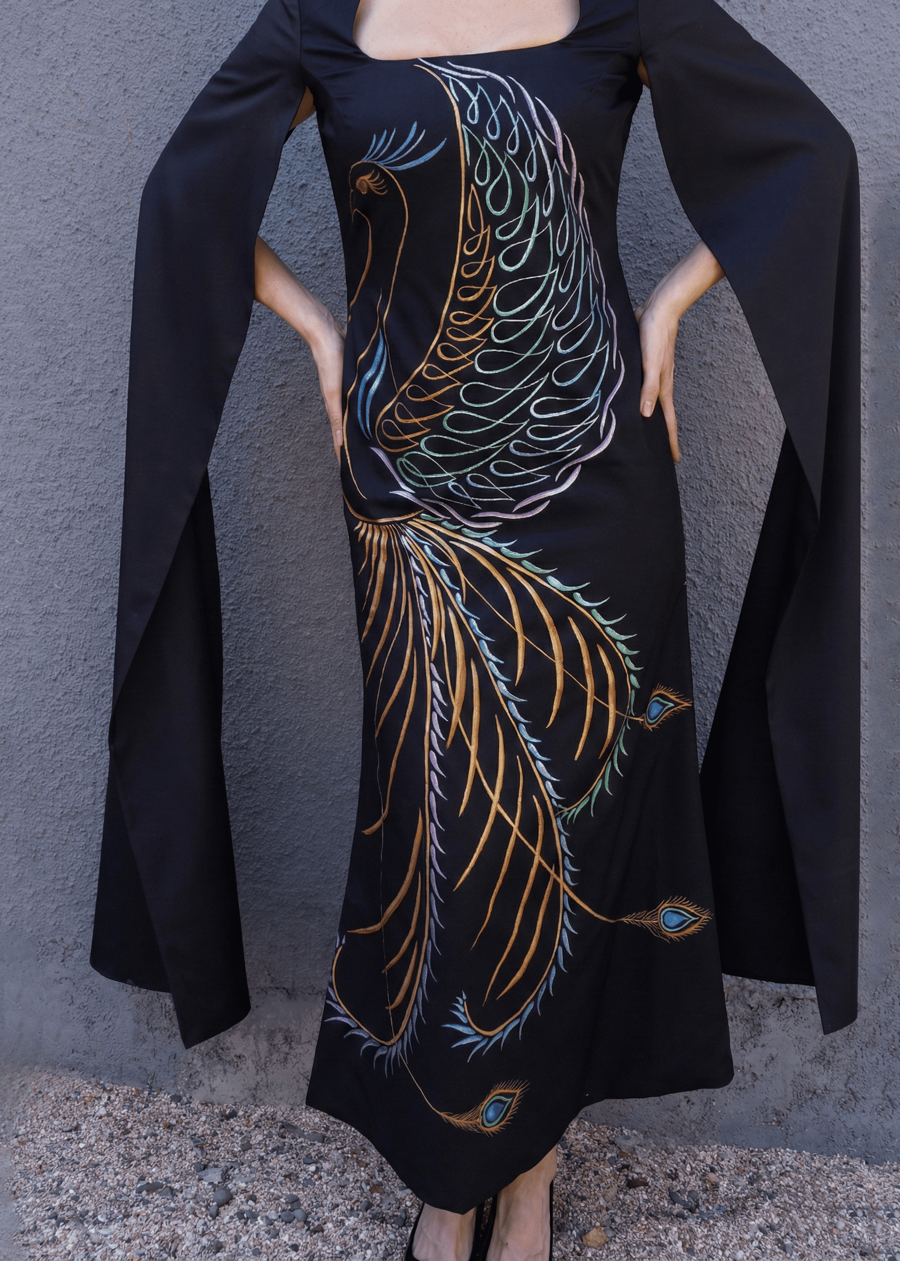 The Mayura Cape Dress