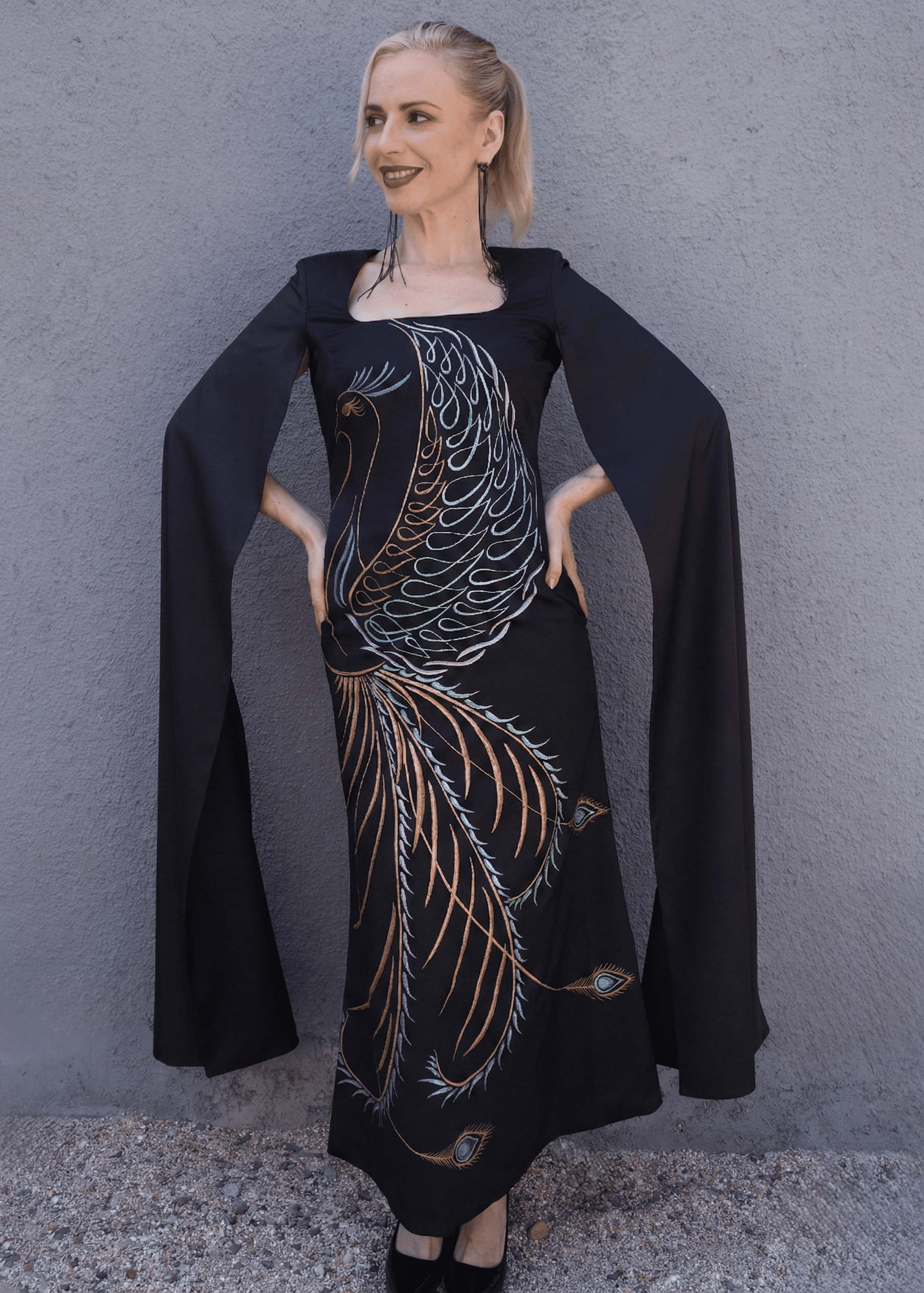 The Mayura Cape Dress