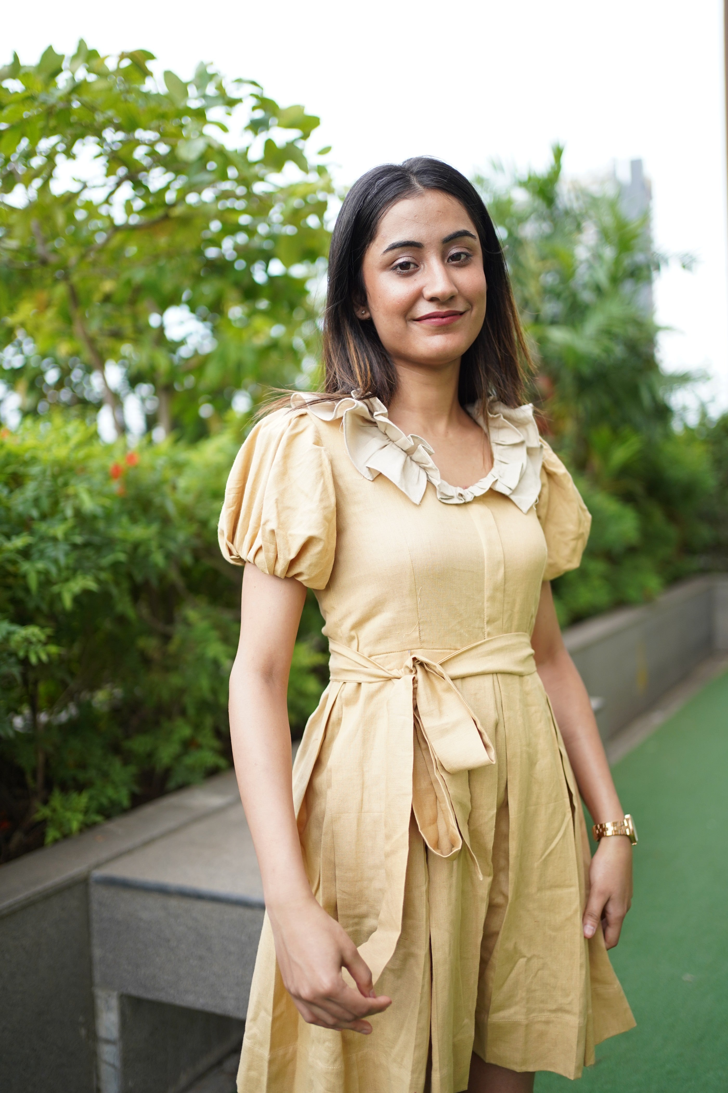 Vintage yellow khadi