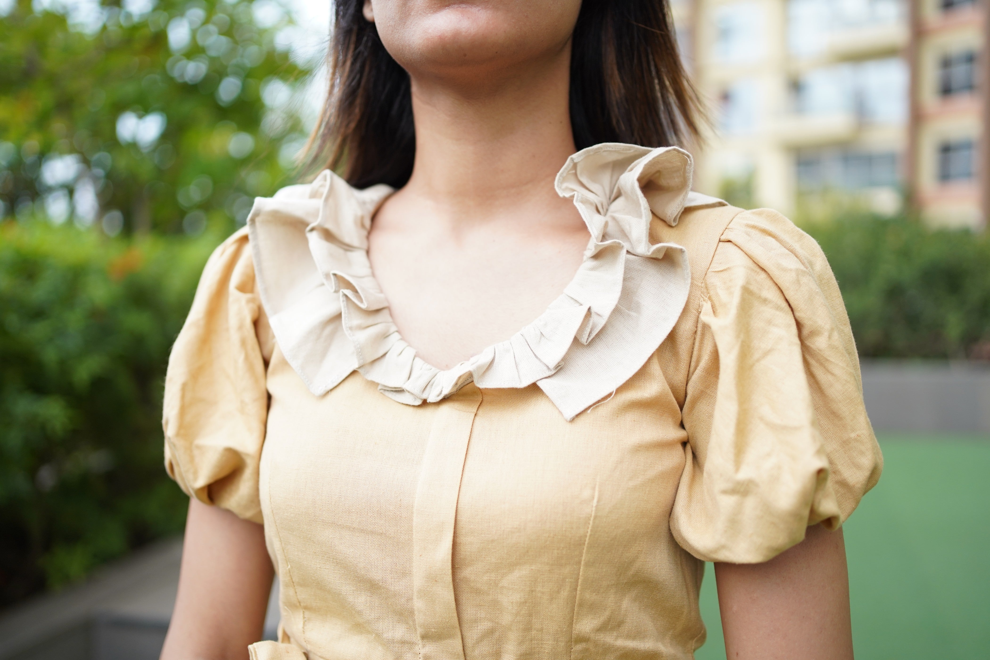 Vintage yellow khadi