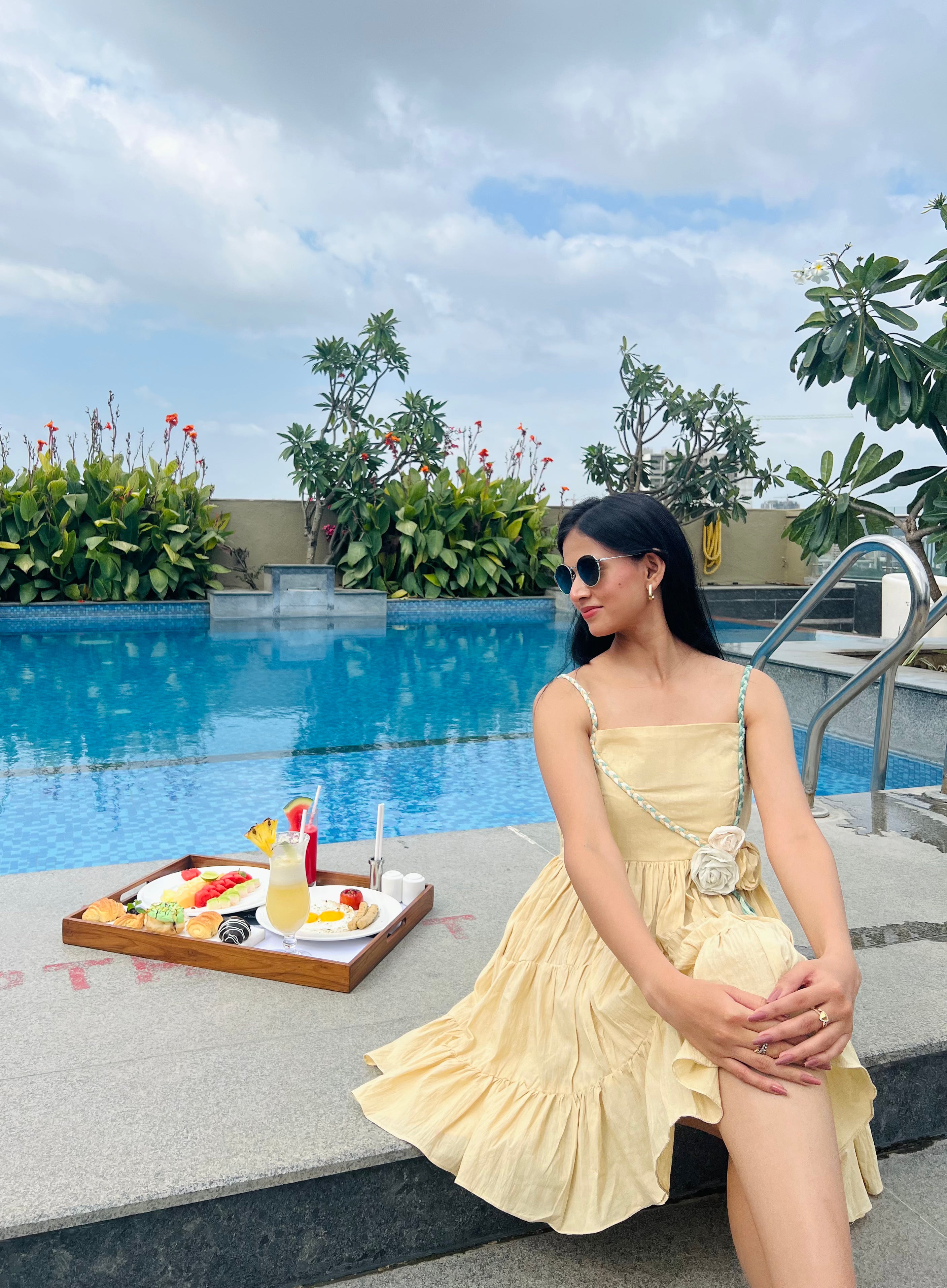 Light yellow with braids