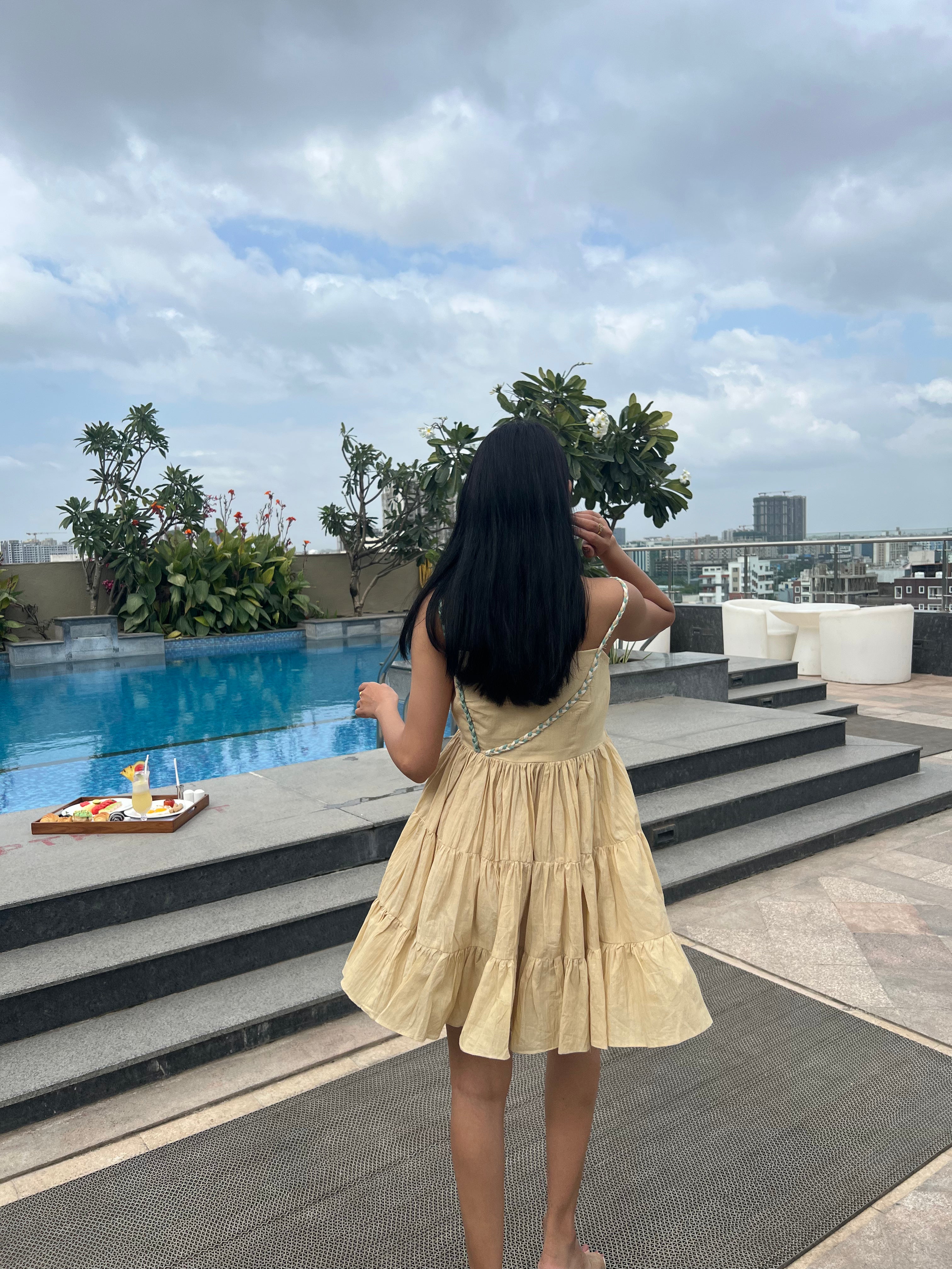 Light yellow with braids