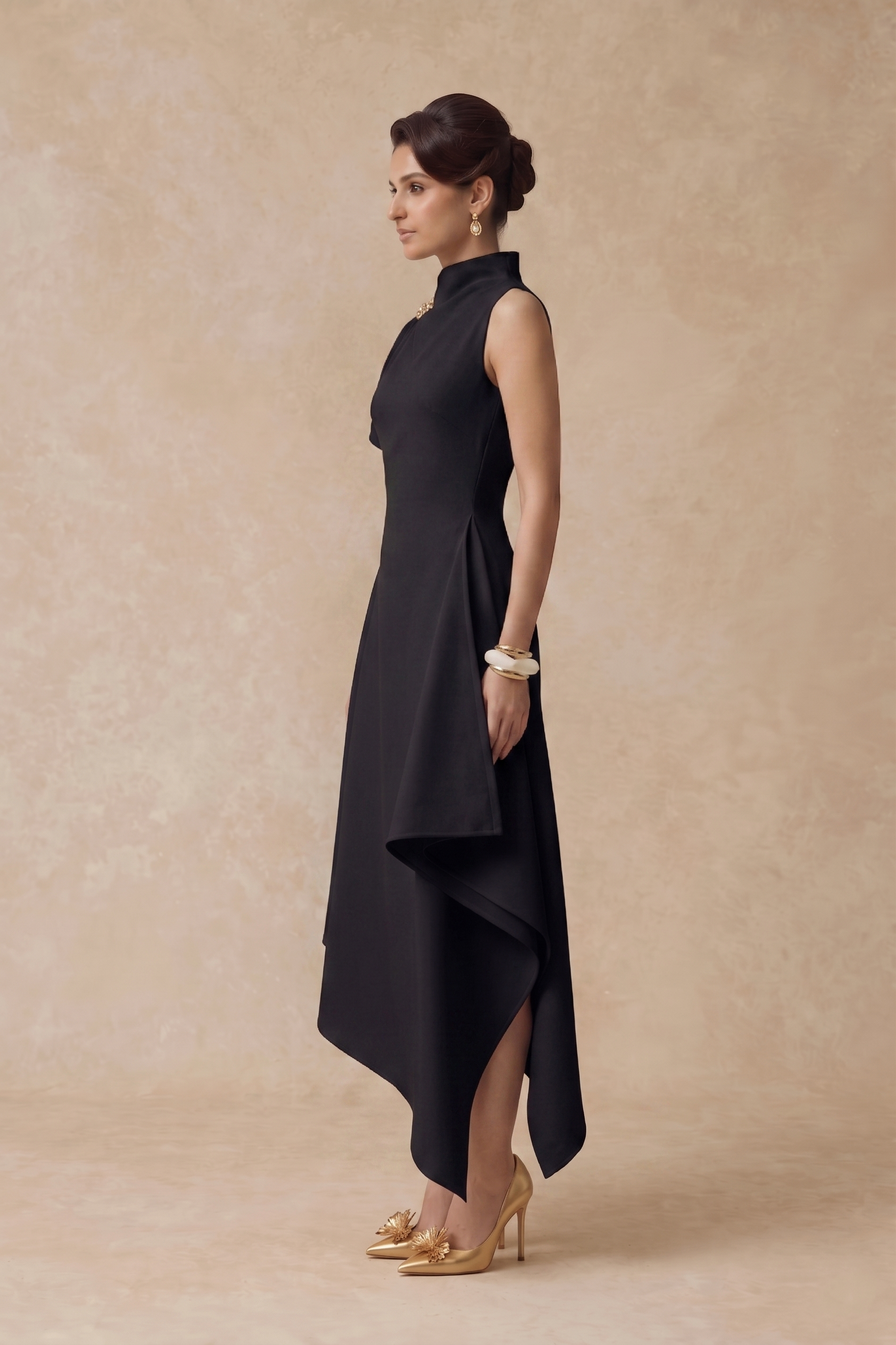 Black Muse Asymmetric Dress