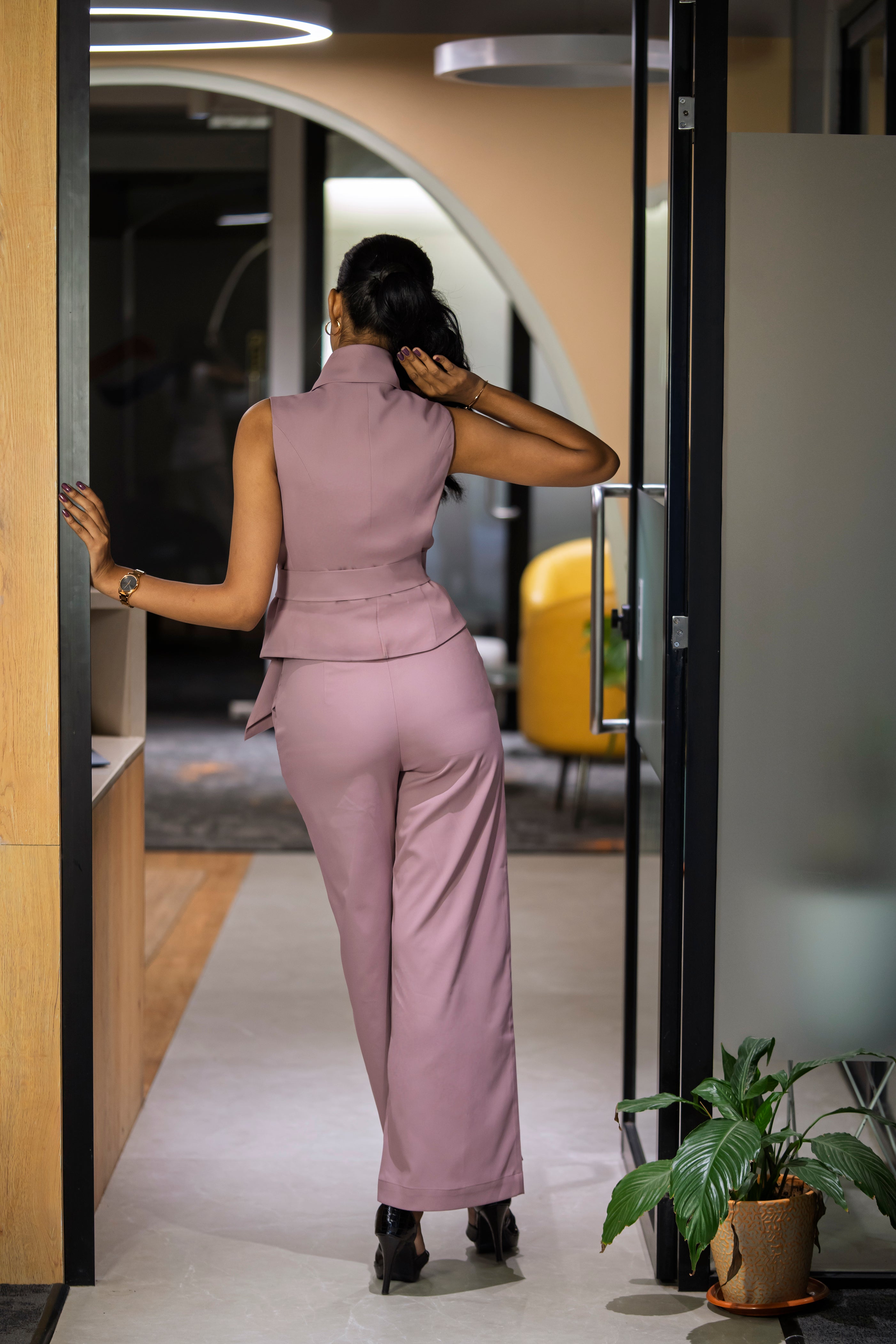 Salmon Pink Waist Coat & Trouser – Timeless Grace