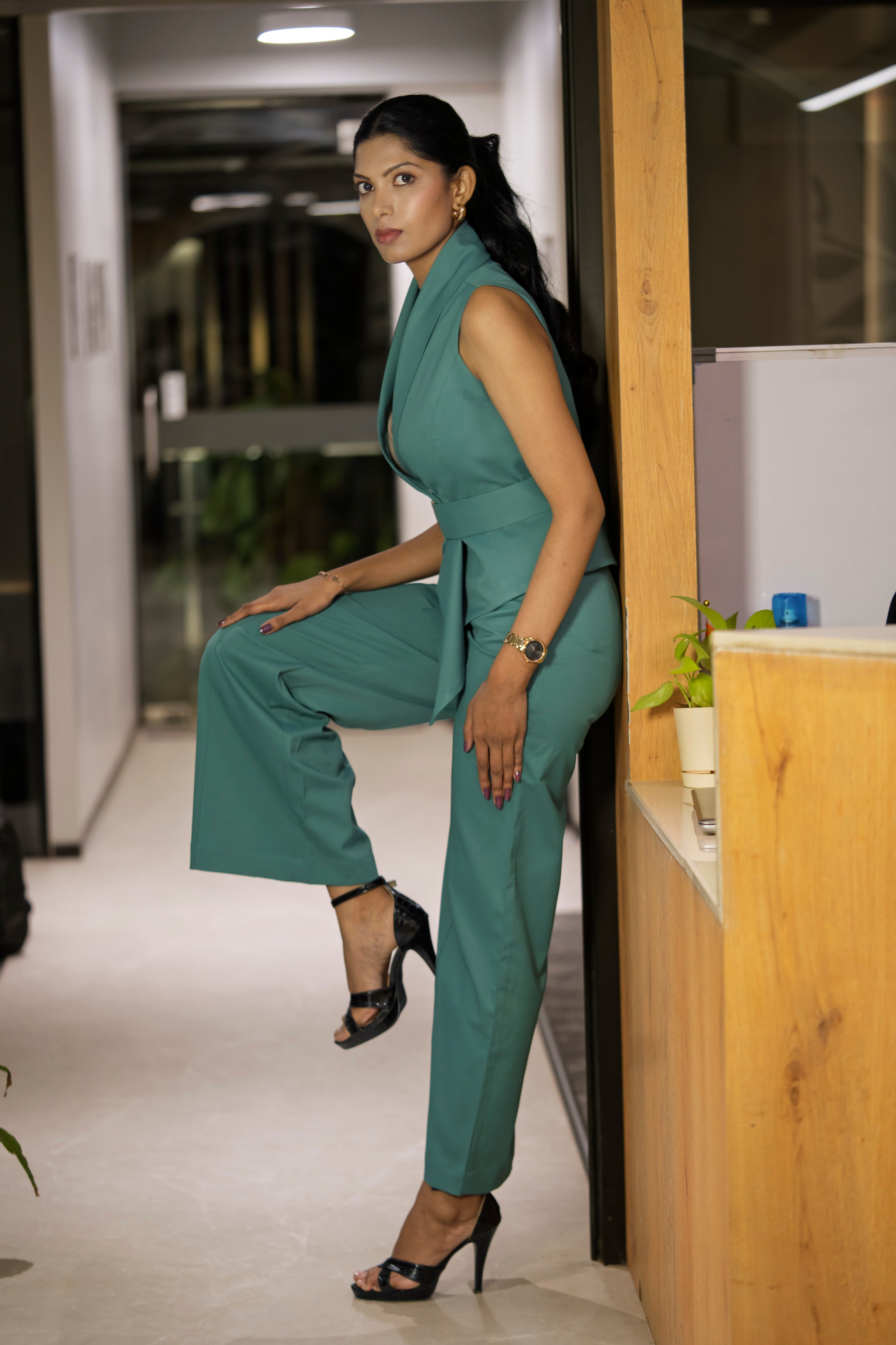 Sea Green Waist Coat & Trouser – Timeless Serenity