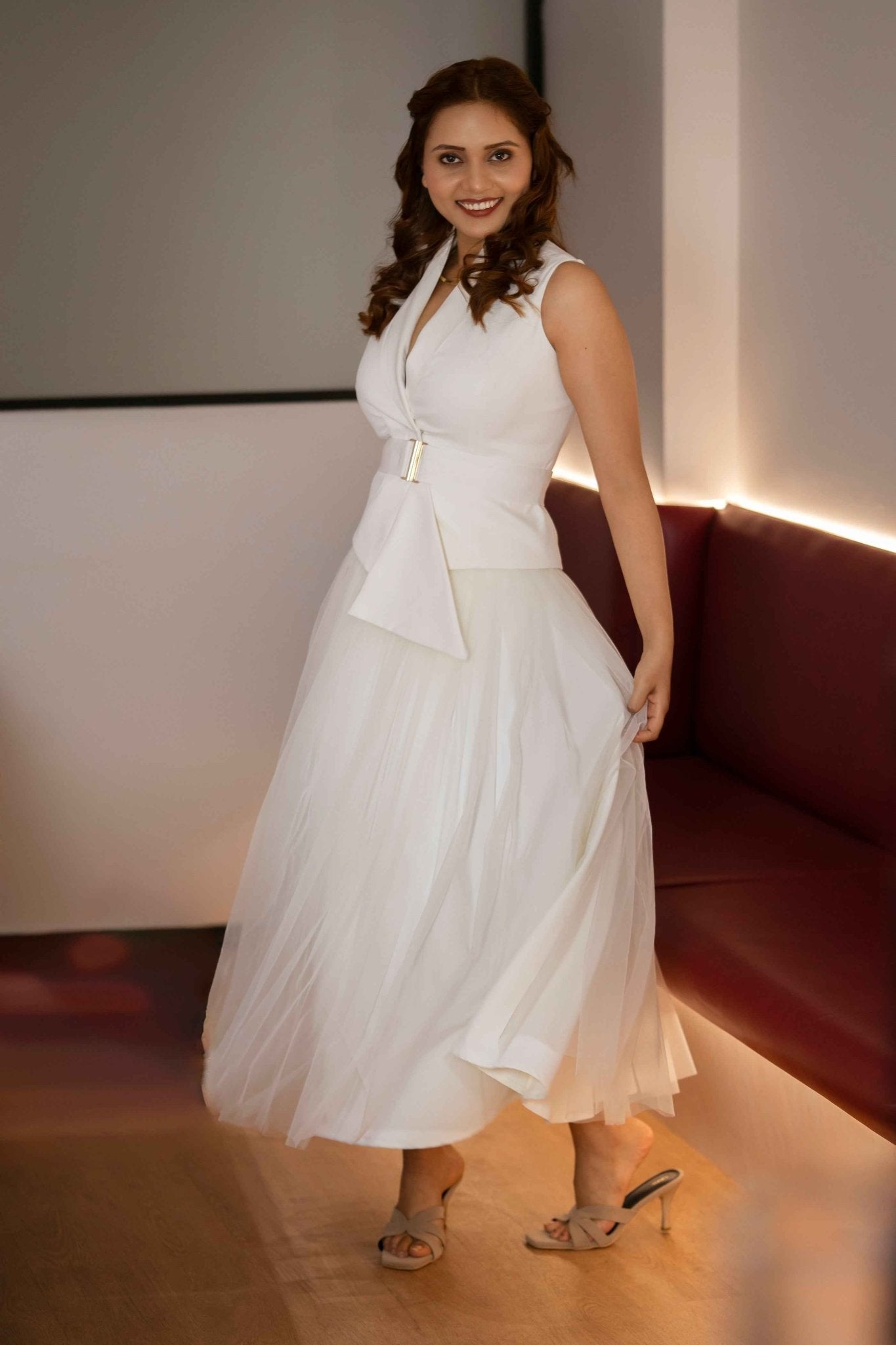 Ivory on Ivory Skirt Set– Minimalist Grace