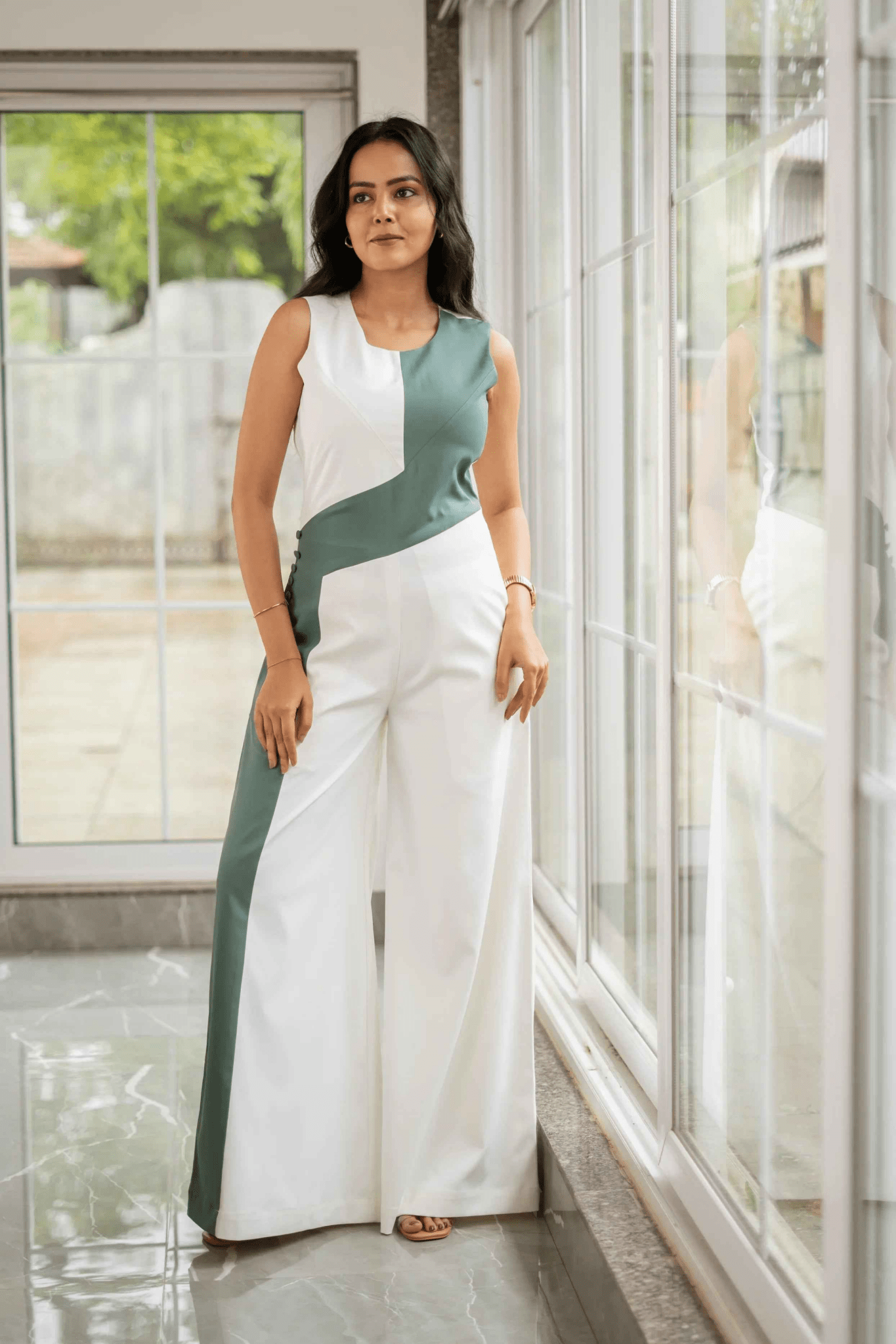 Ivory & Sea - Green Jumpsuit — Grace in Contrast