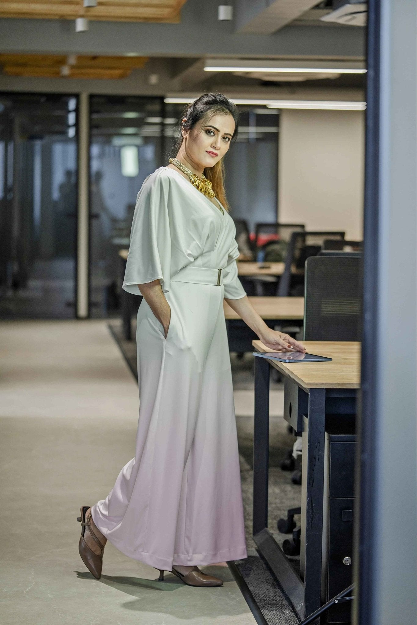 Mint to Blush: A Dream in Ombré Jumpsuit"