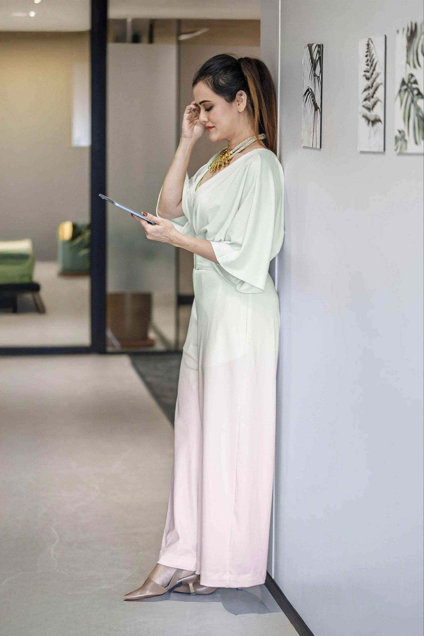 Mint to Blush: A Dream in Ombré Jumpsuit"