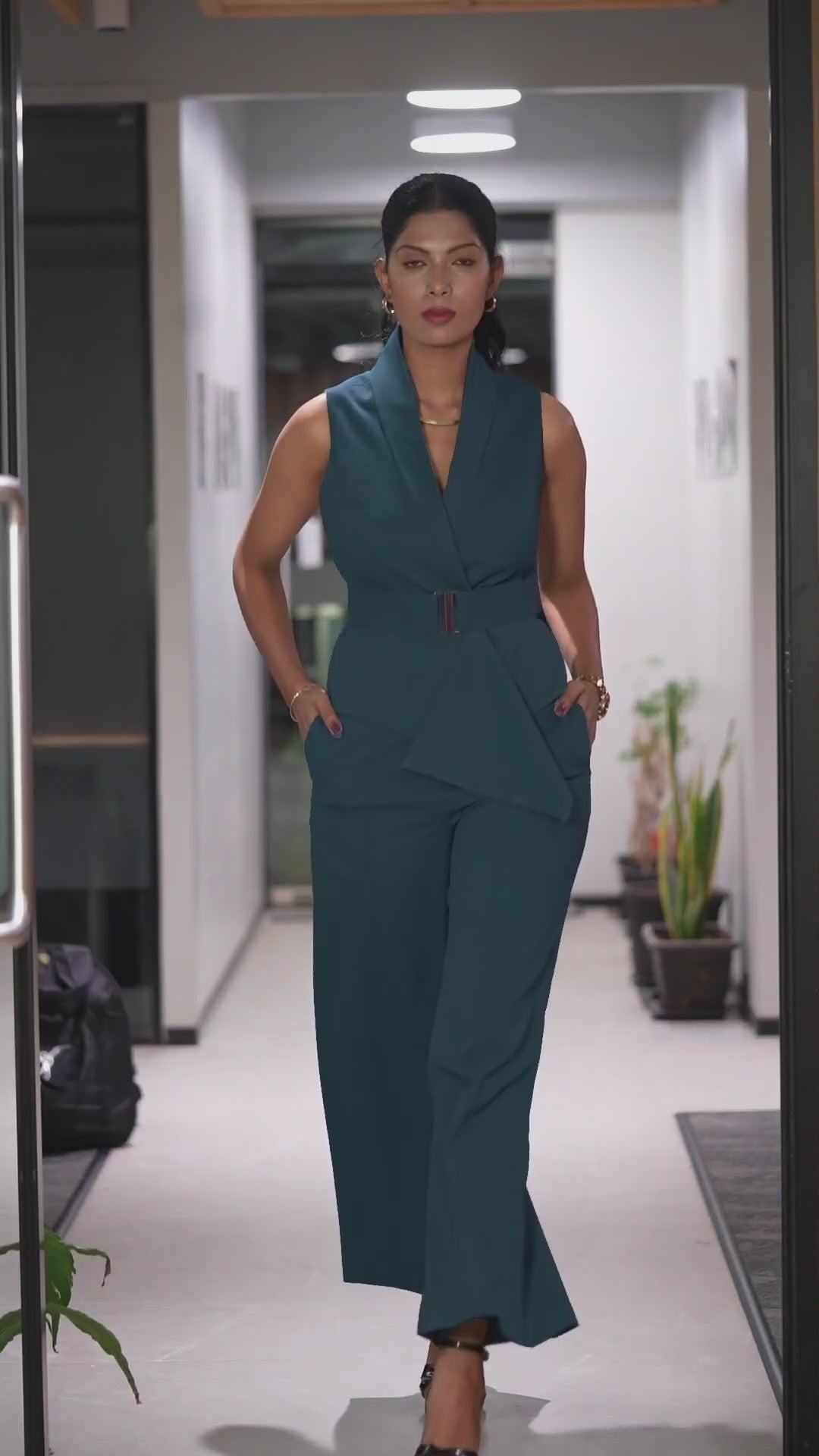 Teal Waist Coat & Trouser ( Get a free skirt of your choice Worth Rs 2,400/- )