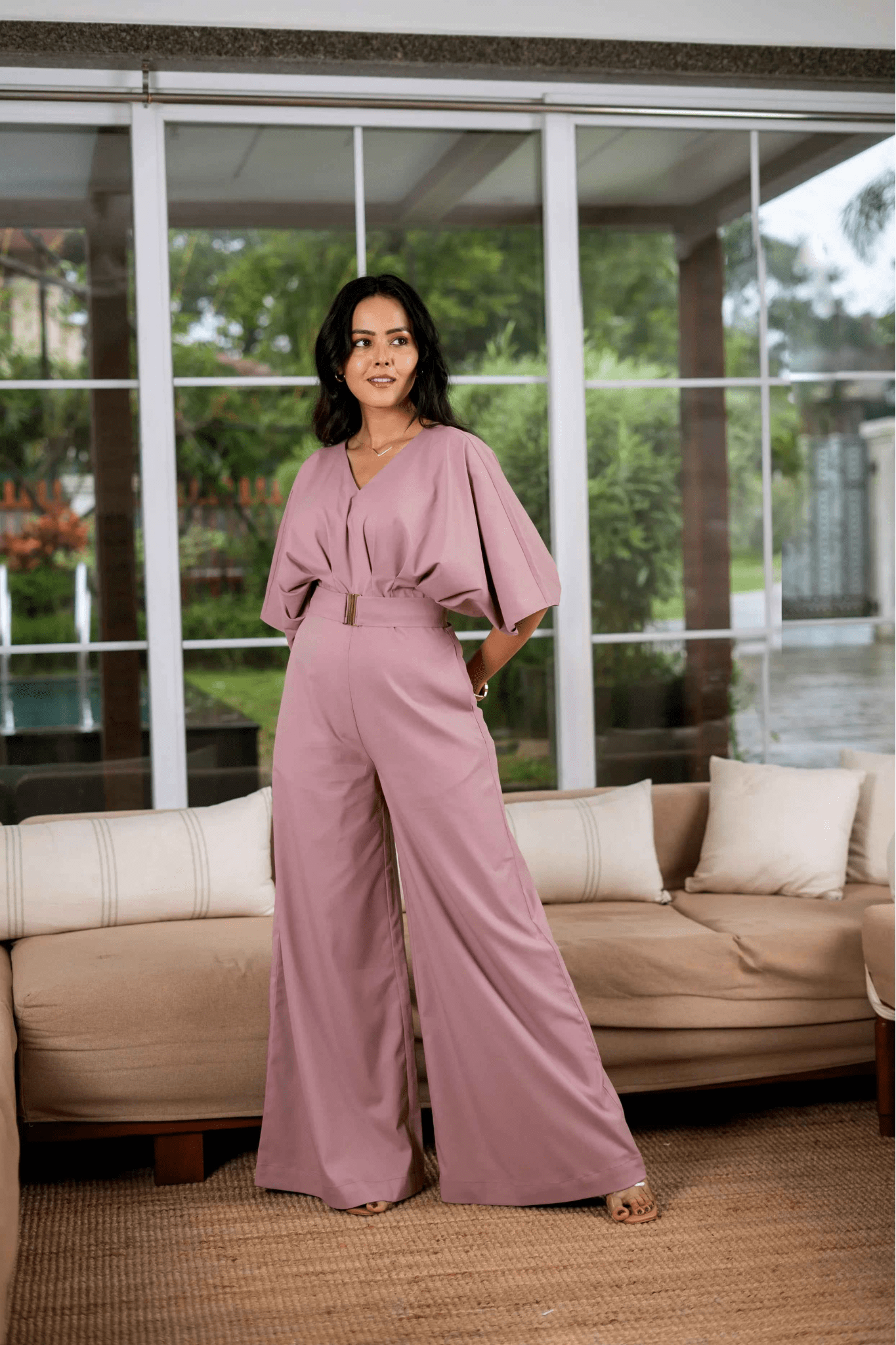 Rose Dust Jumpsuit – Blush in Bloom