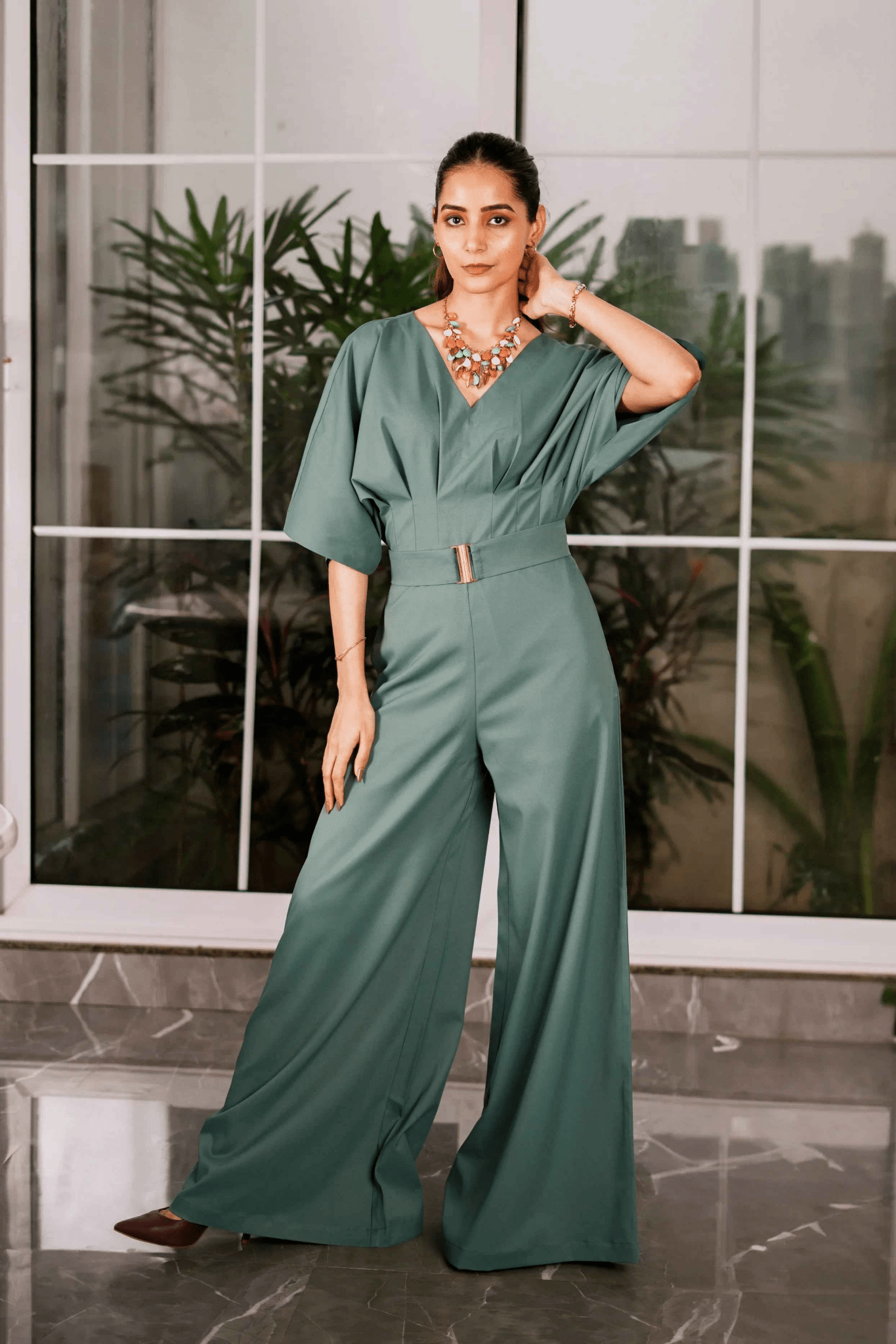 Sea - Green Jumpsuit – Serenity in Style