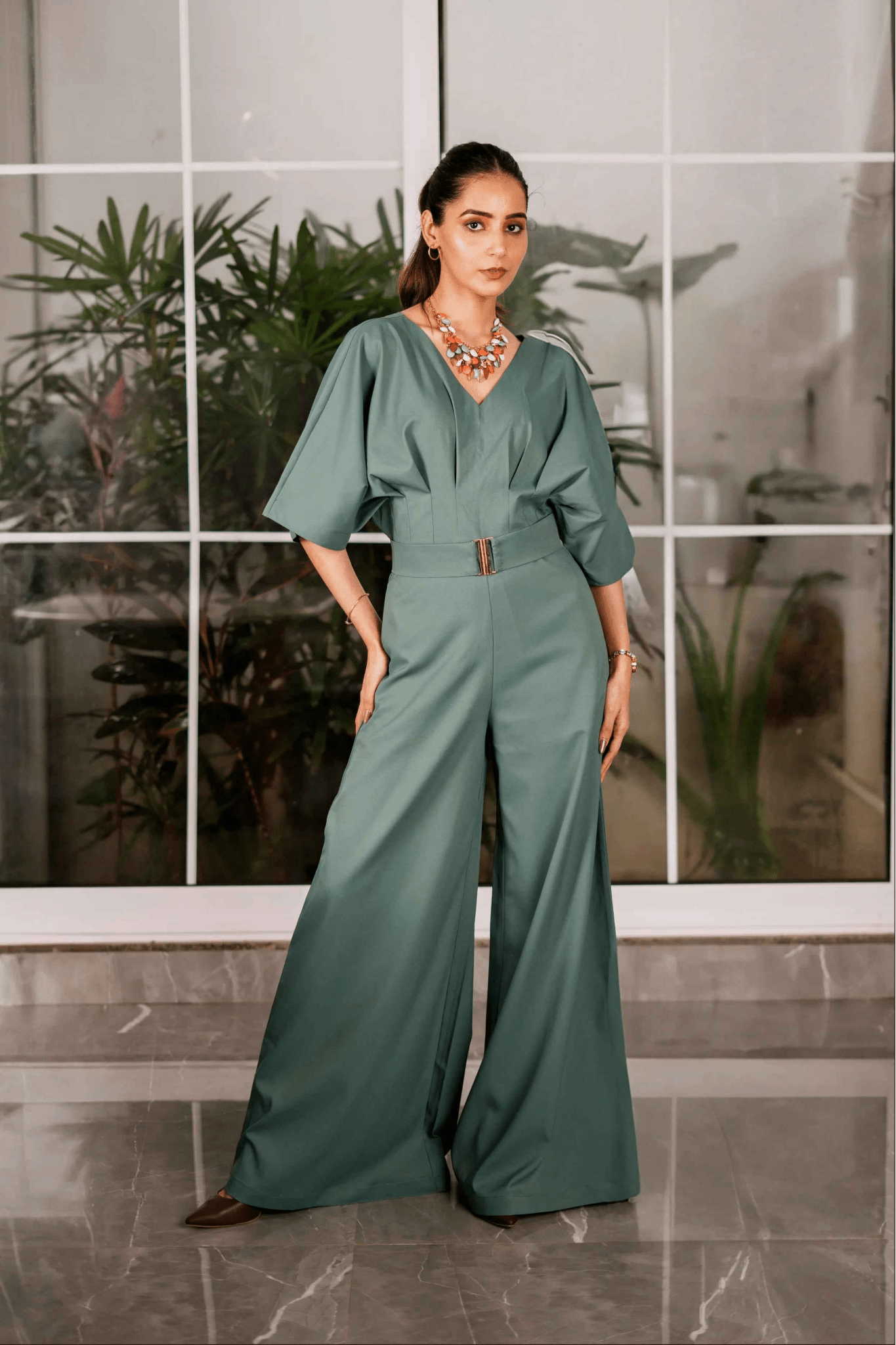 Sea - Green Jumpsuit – Serenity in Style