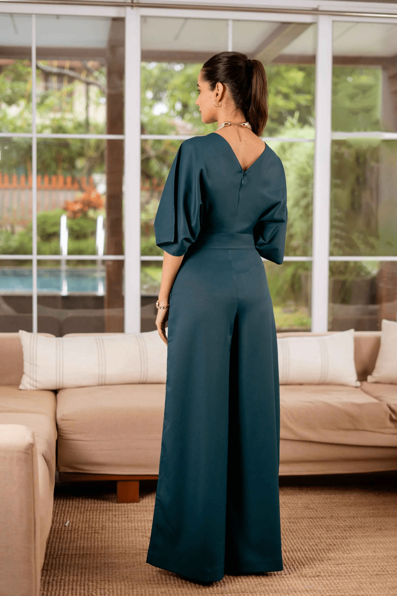 Teal Vibes Jumpsuit – Waves of Elegance